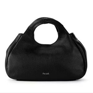 ♣️The sak Women's Rylan Mini Crossbody Black leather Satchel